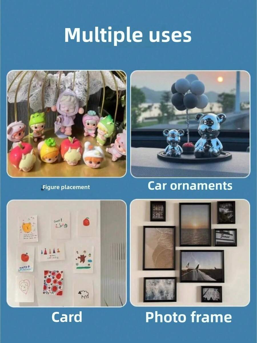 400pcs Transparent Acrylic Removable Double-Sided Nano Adhesive Tape For Figurines And Balloons, Back To School - A - View 1