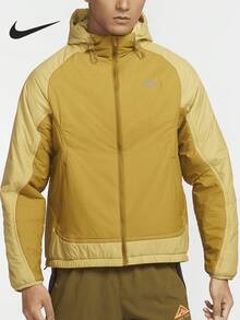 Jaket Lari Trail Pria Nike Asli Baru Motif Patchwork Hangat FZ0004-716 - FZ0004-716 - View 1