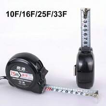 New Steel Tape Measure, All-Black Anti-Drop Wear-Resistant Shell, Durable Steel Tape Measure - 118.11 Inches/196.85 Inches/295.28 Inches/393.7 Inches, Easy-To-Read Display, With Thickened ABS Shell, Retractable, Suitable For Woodworking, DIY, Professional Measurement, Home Use Durable Tool, Sturdy Construction, Multi-Functional Repair Tool And Construction Accuracy - Multicolor - View 5