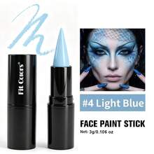 Fit Colors Halloween Colorful Face Paint Lipstick, Stage Cos Makeup Pen, Easy To Apply Body Paint, Suitable For Clown, Cracked And Spider Makeup - MultiWarna - View 14