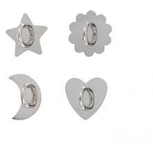 4PCS Heart Sunflower Star Moon Shaped Multi-Function Phone Ring Holder, Universal Anti-Drop Creative Phone Case Accessory For Smartphones And Tablets - Multicolor - View 13