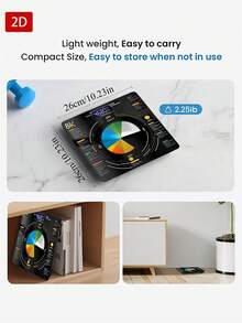 Tempered Glass Electronic Body Weight Scale, LED Display, Convenient And Easy To Use, Weight Measurement, Temperature Detection, Home Scale, Tempered Glass Scale, Modern Digital Scale, Minimalist Scale Design, Precision Engineering - Multicolor - View 5