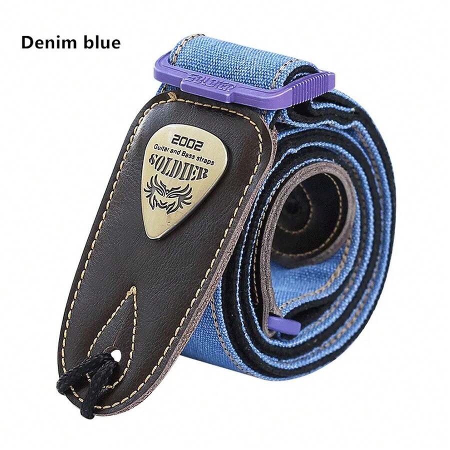 Musical Instrument Straps - Denim Blue - View 1