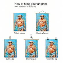 1pc Modern Oil Painting Art Print Decorative Wall Poster Suitable For Bedroom, Study, Living Room, Dining Room Wall Decor, Frame Not Included - A - View 6