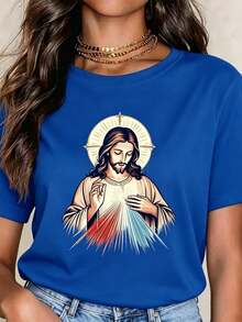 Women T-Shirts - 藍色 - 查看 1