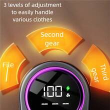 OBOVAY 500mAh Rechargeable Fabric Lint Remover With LED Digital Display, Large Grid Pill Remover, One-Step Adsorption Electric Clothing Lint Shaver, Fuzzy Trimmer For Sweaters, Sofas, Bedding Fabrics - Random - View 9