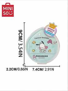 MINISO Sanrio Series Super Soft Triangle Makeup Powder Puff, Dry And Wet Use, Reusable And Washable, Non-Absorbent For Foundation Liquid/Cream/Powder, Contouring Makeup Tool, Back To School Gift, Makeup Essential - Multicolor - View 9