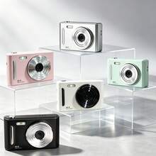 Cámara digital de moda para estudiantes, 50MP con doble lente, zoom 8x, luz de relleno LED, filtro de belleza, batería grande, grabación de vlog ultra clara, cámara portátil para el campus - Tarjeta de memoria no incluida - Multicolor - Ver 11
