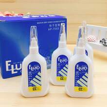 Correction Fluid (3 Pieces Per Set), With Super Strong Coverage, Quick-Drying Formula That Does Not Smudge, Smooth Application Without Breaking The Line, Easily Corrects Writing Errors, And Keeps The Paper Surface As Clean And New As Ever - 3PCS - View 3