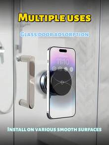 Magnetic Car Phone Holder Mount 360 Free Rotation Adjustable Magnetic Car Mount Suitable For Car And Live Home MagSafe Phone Holder Driving Navigation Road Trip Must Haves Flight Travel Compatible With All Smartphones Back To School Day - A - View 12
