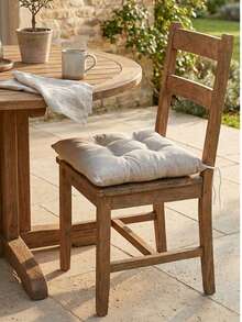 Made In Turkey Cushion 40*40 For Office & Garden & Kitchen Soft With Tie - Apricot - View 4