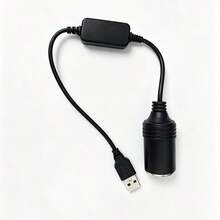 Cable adaptador USB de 12V - Módulo de conexión de dispositivos electrónicos para vehículos, compatible con carga rápida y conexión de múltiples dispositivos - Diseño compacto, fácil instalación - Negro - Ver 6