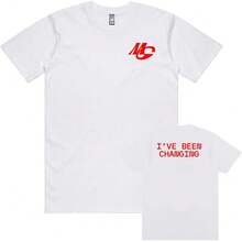I've Been Changing Tee MIDNIGHT GENERATION T-Shirt Kurzarm Baumwolle Casual T-Shirts Unisex Streetwear Grafikdruck T-Shirt - 58966-weiß - Übersicht 1