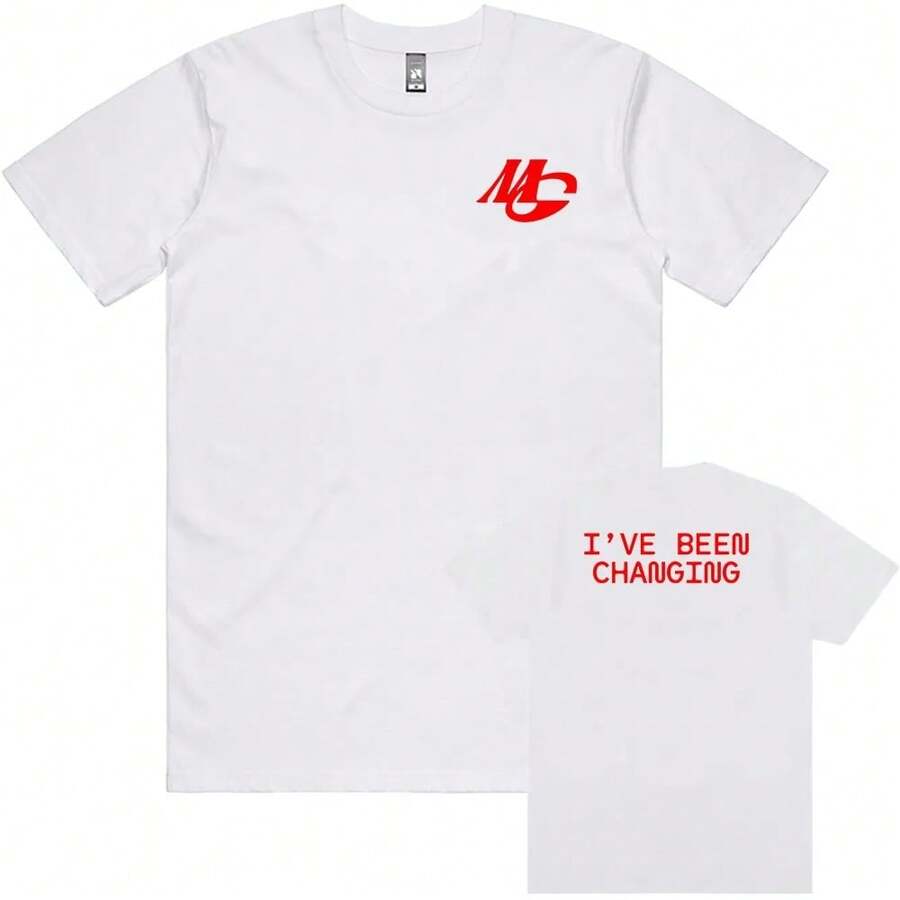 I've Been Changing Tee MIDNIGHT GENERATION T-Shirt Kurzarm Baumwolle Casual T-Shirts Unisex Streetwear Grafikdruck T-Shirt - 58966-weiß - Übersicht 1
