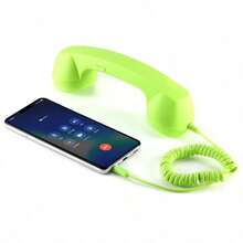Vintage Landline Phone Handset Call Microphone, 3.5mm / Type‑C Direct Plug‑In Handset Microphone With Volume Control Anti‑Tangle Cable For Smartphones - View 19