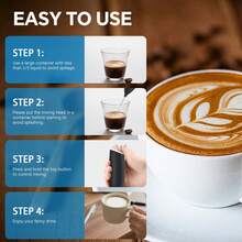 1pc Mini Electric Handheld Milk Frother, Suitable For Coffee, Matcha, Protein Powder - View 5