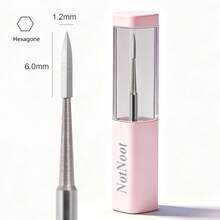 NotNoot Nail Drill Bit: 3/32" Tungsten Steel Alloy Cuticle Removal Drill Bit, Under Nail Cleaning Dead Skin Pre-Treatment - Silver - View 4