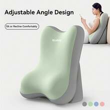 Care Cushion, Memory Foam Backrest Cushion For Sitting Up In Bed, Two-Piece Adjustable Bed Wedge Pillow, Comfortable Reading Support Pillow For Back And Neck, Multifunctional Lumbar Cushion For Gaming And Relaxation, Non-Slip Heightening Cushion - Two-tone Gray - View 4