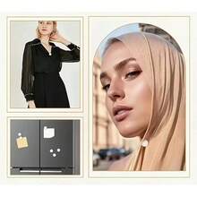 2/8/12pcs Magnetic Headscarf Pins, Classic Round Glossy And Matte Scarf Clips, Multi-Functional Magnetic Clothing Fasteners, Pin-Free Scarf Clips, Suitable For Women's Dresses, Shawls, Scarves And Other Accessories - Multicolor - View 4