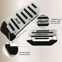 2 Sets Non-Slip Car Pedal Set - Alloy Brake, Accelerator, Clutch Pedals - Suitable For Sedan, SUV, ATV - Automatic Transmission Replacement Kit, Non-Slip Rubber Foot Pads, Durable Foot Pedals|Ergonomic Foot Pedals|Durable Foot Pedals New Year Model - A - View 2