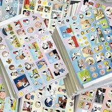 SNOOPY 1 Set/8 Pcs Cute Dog Doodle Paper Cut Stickers, Popular Decorative Packaging Material, Waterproof Stickers, Halloween Gift, Best Stationery Gift Choice - Multicolor - View 2