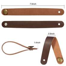 La correa para guitarra de cuero genuino Miwayer con hebilla de  adecuada para bajo, ukelele, guitarra acústica y un accesorio confiable para instrumentos musicales. - Negro - Ver 5