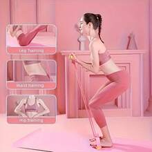 4/11pcs Yoga Fitness Set - Includes EVA Material Elastic Band, Resistance Pedal, 8-Shaped Pull Band And Leg Muscle Trainer, Designed For Flexibility And Massage - Multicolor - View 9