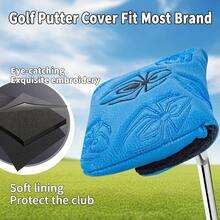 1pc Spider Embroidery Magnetic Golf Putter Headcover, Hammer Putter Protector - Multicolor - View 7