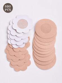 50/100PCS Invisible Nipple Tape Disposable Nipple Pad Tapes Nipple Cover Non-Woven Nipple Sticker Chest Stickers - Multicolor - View 13