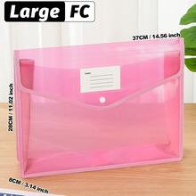 A4/B5/FC Back-To-School Must-Have | Transparent Snap-Button Expanding File Bag,Multi-Color Durable PP Accordion Pocket,Lightweight Waterproof Organizer For Students&Office,Cute Stationery Storage For Campus,Daily Commute, Study Group,Travel - Landscape - View 46