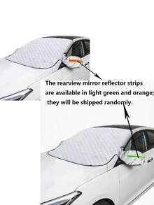 1pc Winter Car Snow Cover, Ice Cover, Summer Sun Shade, Car Window Snow Cover, Front Windshield, Car Accessories - Multicolor - View 12