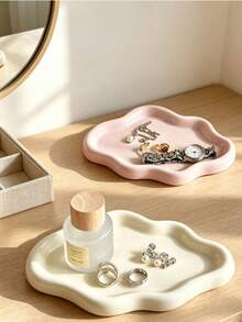 1pc Cloud Tray, Anti-Fall Material Luxury Jewelry Perfume Display Stand, Suitable For Home, Living Room And Office Key Storage, Bathroom Decor Bathroom Accessories - Multi-color Style - View 6