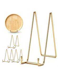 1/5 Gold Metal Frame Bracket, Desktop Photo Frame Display Stand, Used For Decorative Board, Photo Collection - Picture Frame Stand - View 1