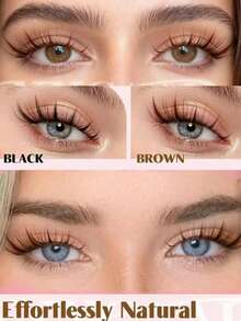 Spiky Eyelash Cluster Set Anime Style Eyelash Extension Kit 144pcs D-Curl Fine Eyelash Clusters 8-16mm Suitable For Beginners DIY At Home Create Realistic Eyelash Extension Effect In Minutes - C - View 2