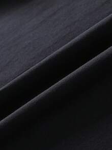 Herren Sommer T-Shirt, aus leicht elastischem gestricktem Stoff, mit bedrucktem Design, Regular Fit, Casual Stil. T-Shirt für Herren - Schwarz - Übersicht 5