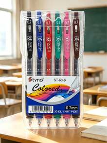 BIA G-9001 Classic Neutral Pens, 12pcs/8pcs/6pcs/4pcs, 0.5mm/0.7mm, Student Marker Pens, Suitable For Manual Accounting, Hand Drawing, Neutral Pens, Back To School Season Neutral Pen Set, Smooth Writing, Vibrant Colors, Planner Drawing Set - Sets - View 7