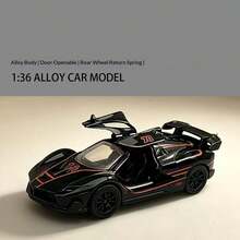 1pc Alloy Model Car, Openable Doors, Zinc Alloy Die-Cast Manufacturing Process, Suitable For Collection, Display, Home Decor, Party Decoration, Toy Car Collection - Multicolor - View 4