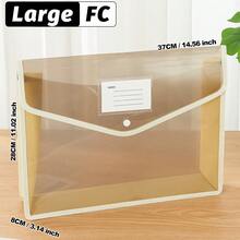 A4/B5/FC Back-To-School Must-Have | Transparent Snap-Button Expanding File Bag,Multi-Color Durable PP Accordion Pocket,Lightweight Waterproof Organizer For Students&Office,Cute Stationery Storage For Campus,Daily Commute, Study Group,Travel - Landscape - View 20