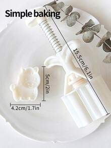 A Set Of Butterfly, Pony And Bell-Shaped Pastry Molds. Cute Mini-Sized Animal-Shaped Mooncake Molds. ABS Hand-Pressed Cookie Molds. Maamoul Mold. Date Palm Sugar Mold. Sweet Dessert-Making Tools - View 8