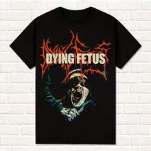 Dying Fetus Violent Death T-Shirt With Logo And Pattern For Men And Women, Casual Street Style, Universal Four-Season Print - Shape - View 1