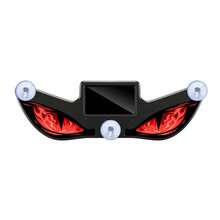 Solar Powered Demon Eye LED Car Window Light, 2026 New Dynamic LED Car Eyes With Vibration And Light Sensor, Magic Eye Windshield Atmosphere Light, USB-C Rechargeable, 5 Modes, Suction Cup Installation, 300mAh Battery - Solar+USB - View 10