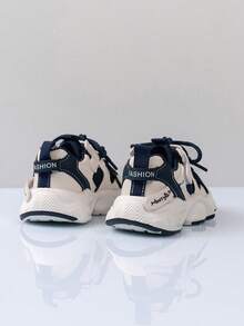 1 Pair Boys & Girls Spring Autumn New Style Children Sports Shoes Mesh Breathable Running Sneakers Chunky Sneakers - Navy Blue - View 5