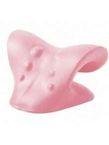 1pc C-Shaped Cervical Massage Pillow Gravity Acupressure Neck Massager Cervical Pillow Neck & Shoulder Massage Pillow - Multicolor - View 4