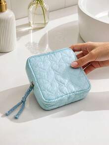 Portable Period Bag Menstrual Pad Tampon Storage Bags Multifunctional Heart Symbol Makeup Bag For Holiday Back To School Travel Essentials Accessories - Multicolor - View 8