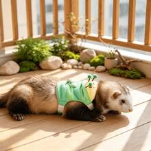 1pc Ferret Leash Caterpillar Design Cartoon Vest-Style Adjustable Outdoor Pet Walking Harness - Multicolor - View 10