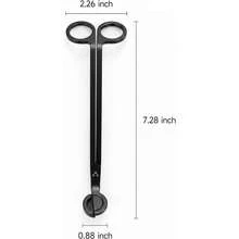 Stainless Steel Candle Wick Trimmer | Polished Wick Clipper, Clean Even Burn, Prevents Soot Buildup, Reaches Deep Jar Candles, Sturdy Precice Cutting - A - View 4