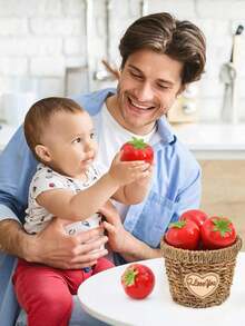 8/10PCS Artificial Tomatoes, Simulated Fruits And Vegetables, Suitable For Home, Kitchen, Festival, Party, Photography, Prop Decoration - Red - View 5