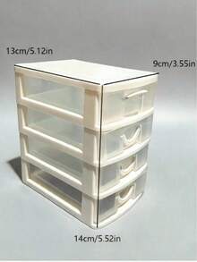 4-Layer Drawer Storage Box, Jewelry Box, Desktop Organizer, Suitable For Hair Accessories, Earrings And Other Small Items, Office Storage Box, Jewelry Storage Box, Drawer Makeup Organizer, Autumn Bedroom Decor, Drawer Storage Box, Desktop Organizer - Multicolor - View 9