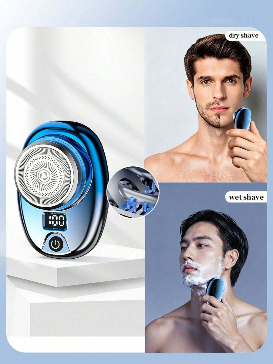 SKYWORTH USB Mini Electric Shaver, Portable And Powerful, USB-C Charging, Dry And Wet Use, Pocket-Sized Lightweight Design, Suitable For Home, Travel And Office Use, Perfect Gift Choice