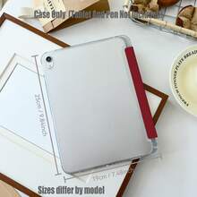 Funda protectora para tableta con patrón de conejo, acrílico de alta transparencia con diseño plegable triple y ranura para lápiz. Características de la funda protectora para tableta: diseño de soporte plegable triple, función de suspensión/activación inteligente, protección de cobertura completa, material de marco amigable con la piel, marco anti-caída con airbag, soporte multi-ángulo, ranura para lápiz incorporada, recortes precisos, ligera y portátil. - Multicolor - Ver 10
